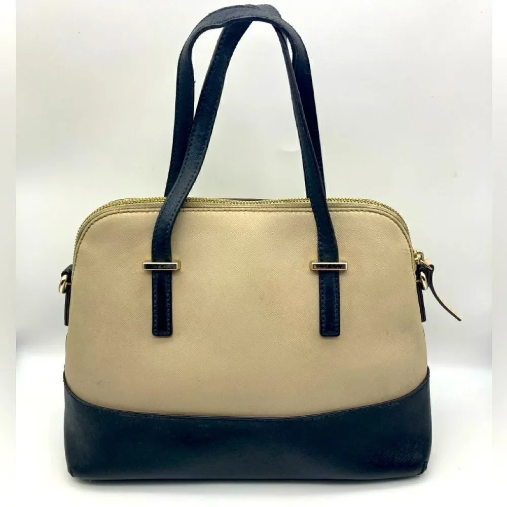 Kate Spade New York Cow Leather Color Block Purse Satchel Handbag
